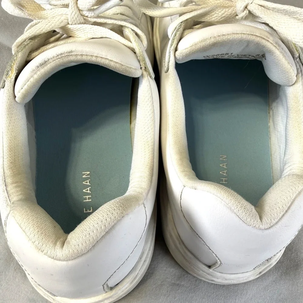 COLE HAAN Grand Crosscourt Daily Court Sneakers Women's Size 8.5  White